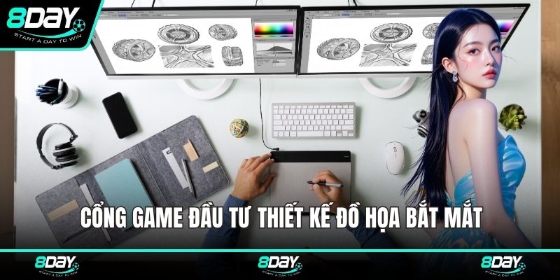 Cổng game đầu tư thiết kế đồ họa bắt mắt