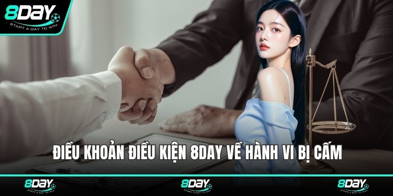 Điều khoản điều kiện 8DAY về hành vi bị cấm