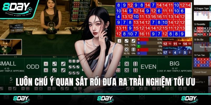 Luôn chú ý quan sát rồi đưa ra trải nghiệm tối ưu