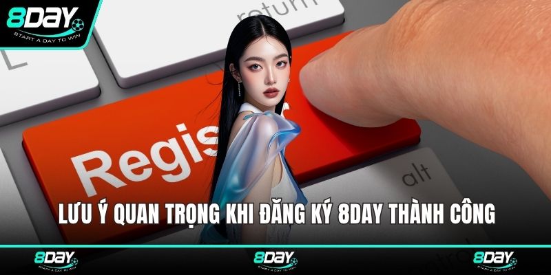 Lưu ý quan trọng khi đăng ký 8DAY thành công